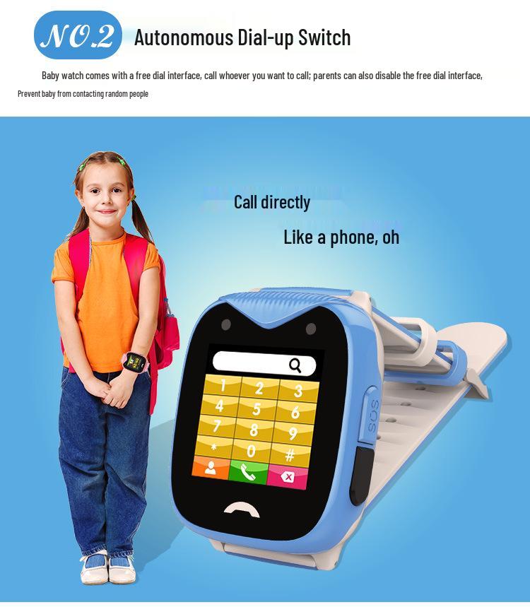 Waterproof GPS Kids' Smartwatch with Anti-Lost Tracking, Micro Chat, Call, and Camera.