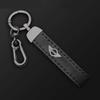 Leather Car Logo Keychain Keyring Gift Pendant Holder For BMW Mini Cooper R50 R53 R55 R56 R60 R61 F54 F55 F56 Auto Accessories tnrjc00