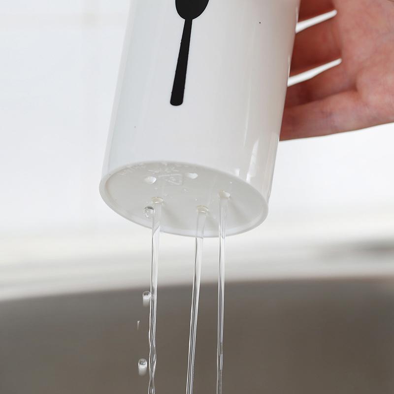 Кухонный держатель для хранения палочек для еды Многофункциональная бытовая посуда Ложка Вилка Сливной контейнер Дубовый органайзер высокого качества