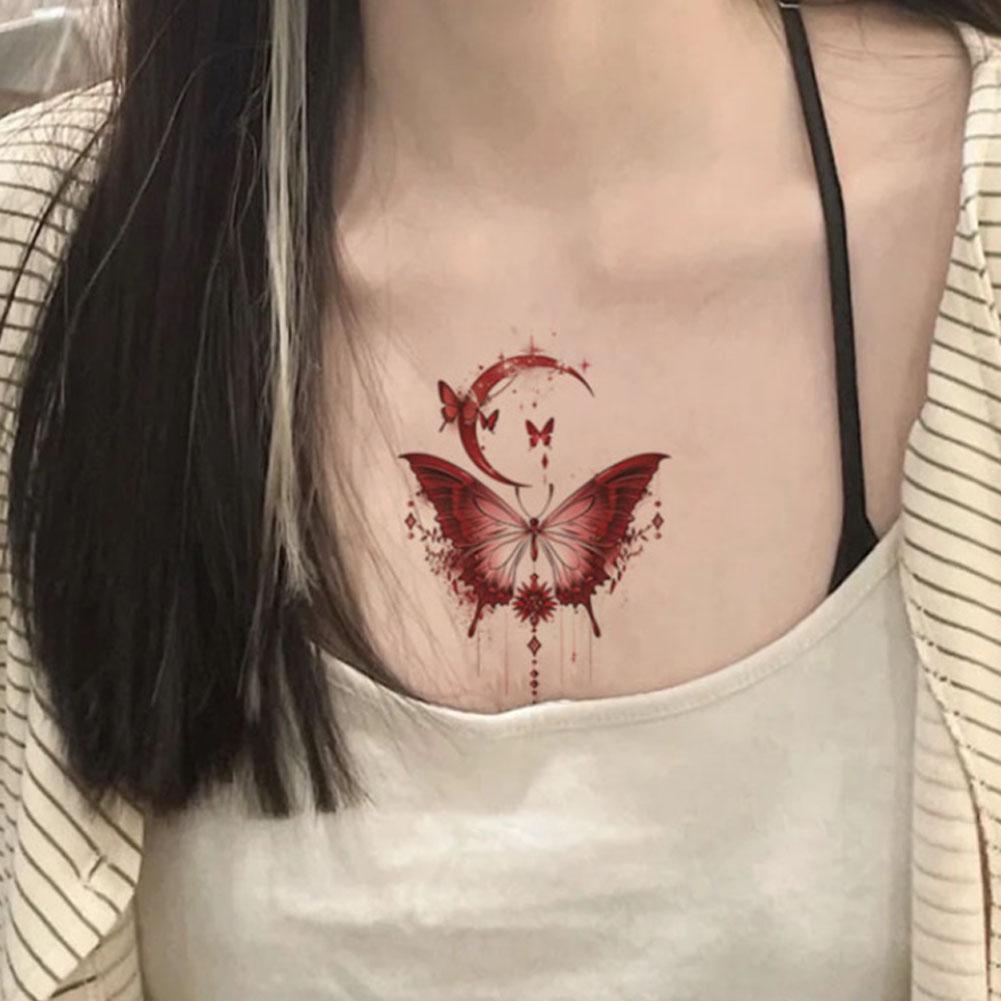 Красочные наклейки-тату с бабочками, водостойкие, долговечные, милые, японские, дофаминовые, смываемые татуировки G1S6