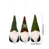 Christmas Gnome Ornaments Christmas Gnome Ornament Set with Faceless Doll Pendant Lanyard Knitted Hat Festive Holiday Home