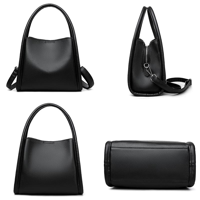 Оригинальный бренд genuine leather Сумка на плечо для женщин Повседневная сумка-тоут Женская однотонная Сумка-клатч Простой дизайн Сумка для поездок на работу