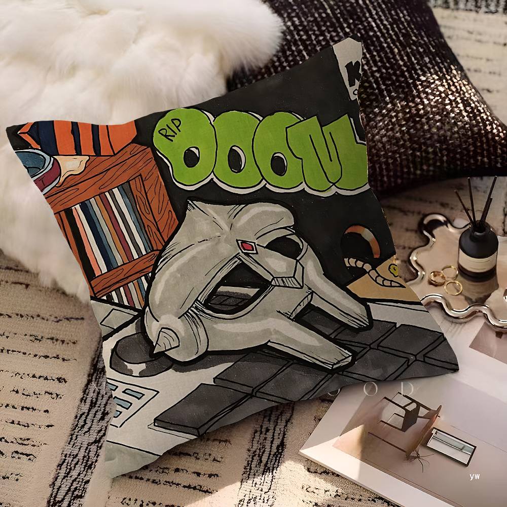 Mf Doom Rapper Personalized Picture Text Home Decorative Pillows Household Gifts 45X45Cm