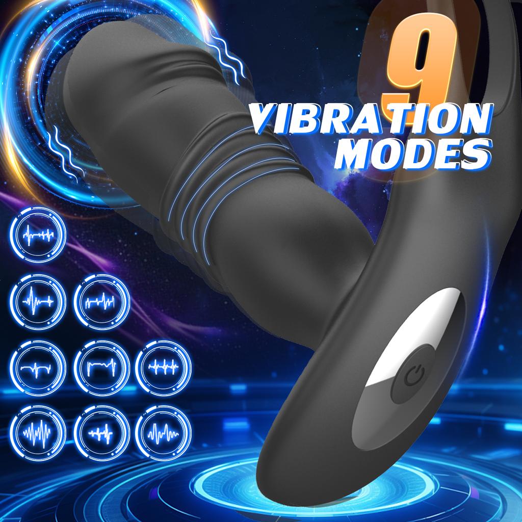 Male Bluetooth App Buttplug Vibrator Thrusting Prostate Massager For Men Gay Anal Dildo Prostate Stimulator Sex Toy For Couples