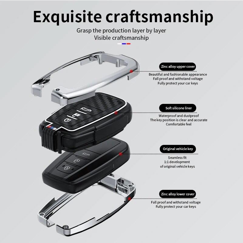 Для Toyota Prius Camry Corolla C-HR CHR RAV4 Prado Izoa Levin Avalon 2018 2019 2020 чехол для автомобильного ключа защитный чехол для ключей