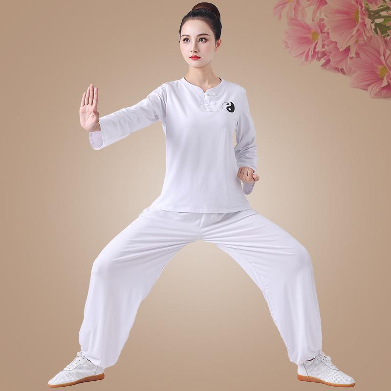 Женская одежда для тайцзи с длинным рукавом, униформа для тайцзи, боевое искусство, ушу, тренировочный костюм, наборы для кунг-фу