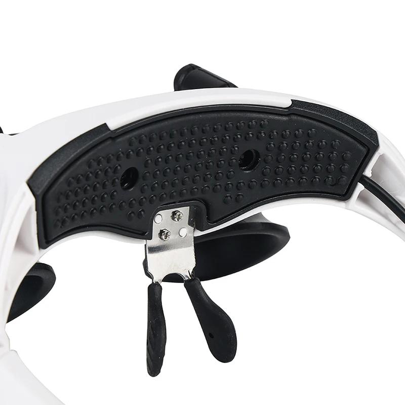Watch Jeweler Repair Magnifier Glasses 10x-25x Telescopic With 2 Led Light For Reading Wearing Tool