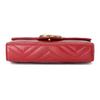 Gucci Мини-сумка через плечо GG Marmont из красной кожи с стеганым узором «шеврон» для женщин, для повседневного использования