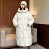 2024 Winter Women's Extra Long Hooded Thickened Cotton Jacket