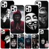 Анонимная маска V Чехол для телефона для iPhone 17 Air 16 Pro Max 16E 15 + 14 Plus 11 12 13 Mini 7 8 SE Подарок Печатная крышка Fundas 17 Air 16
