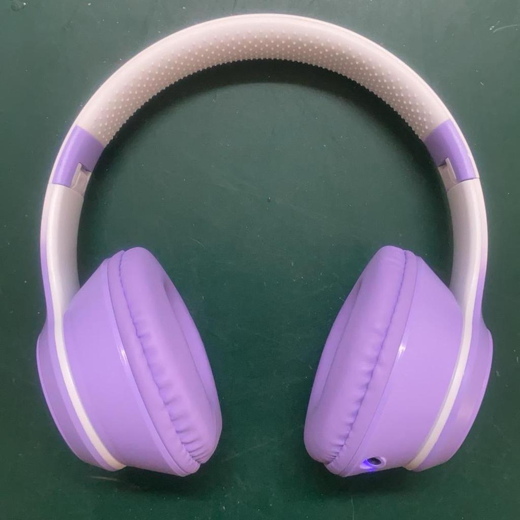 Светящаяся беспроводная Bluetooth-повязка на голову с градиентом и макаруновыми наушниками – Хит продаж с мощным басом