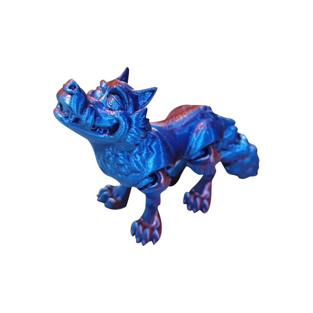 3D Printed Movable Big Bad Wolf Toy, Big Bad Wolf With Movable Joints, 3D Printed Big Bad Wolf Toy Decoration, Stress Relief, Movable Big Bad Wolf T