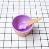 Hot 1pc Ice Cream Mixing Bowl DIY Handmade Slime Resistance Wrestling Hot Cute Ice Cream Plastic Bow