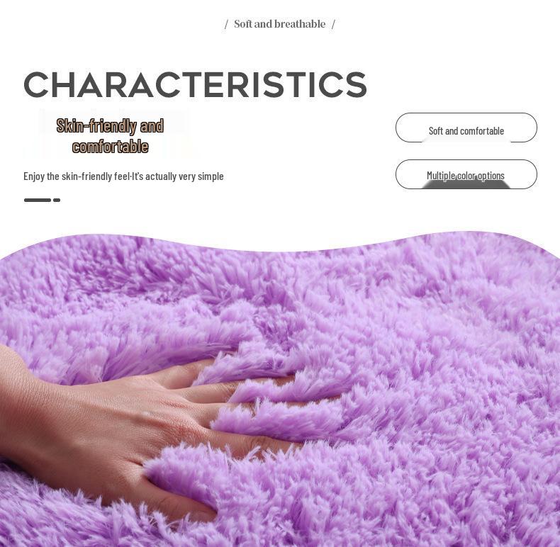 Комплект нескользящих ковриков для ванной в скандинавском стиле - Шелковая шерсть ПВХ напольный коврик, для туалета, для ванной, 3 шт.