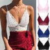 Women Plus Size Vest Crop Wireless Bra Lingerie Sexy V-Neck Underwear Sleepwear