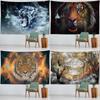 Wild Animal Tiger Pattern Tapestry Bedroom Living Room Tapestry Home Wall Decoration Tapestry