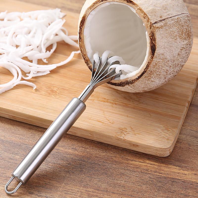 Stainless Steel Coconut Grater & Meat Remover