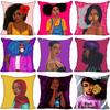 Домашний диван, офисная подушка, наволочка, оптовая продажа, новый африканский женский мультфильм с геометрическим рисунком