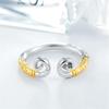 New Fashion Personality Tight Spell Couple Creative Love You 10000 Years Wukong 925 Sterling Silver Jewelry Opening Rings Sr505