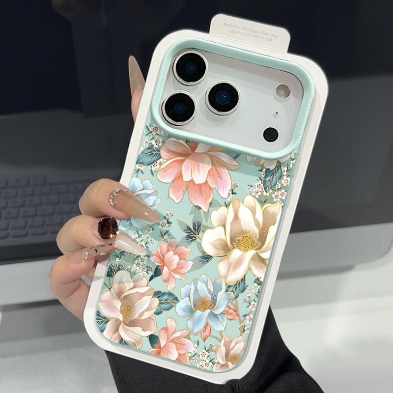 Чехол для телефона из ТПУ с текстурой кожи для iPhone 17 17e 16e 16 15 Pro Max 14 13 Pro Max 11, с рисунком подсолнуха, мягкая силиконовая задняя крышка