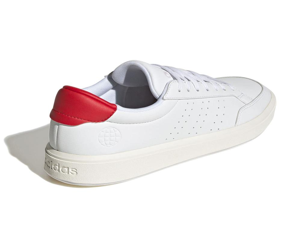 Кроссовки Nova Court Lifestyle Vegan LIY13 для обуви Красный см [Adidas] Женские, Белый/Белый/Яркий (GX1758) +24,5