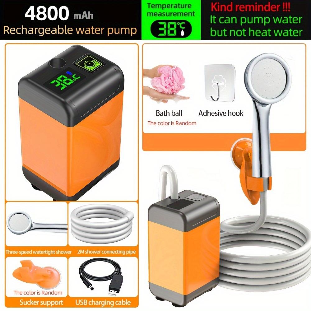 1 шт., артефакт для купания на открытом воздухе, общежитие, домашний портативный душ в сельской местности, интеллектуальный перезаряжаемый электрический душ с температурой