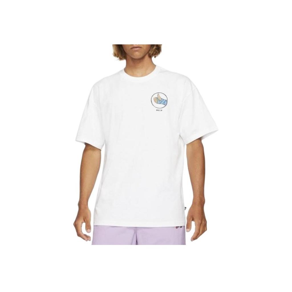 Nike Футболка с круглым вырезом и принтом логотипа SB Skateboard, мужская, белая DV2679-100