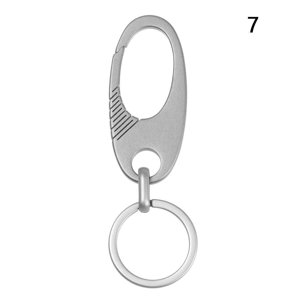 High-Quality Real Titanium Lettering Keychain Men Keychains Jewelry Holders EDC Key Rings