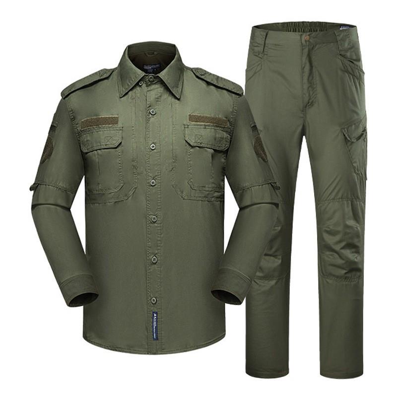 Tactical Camouflage Cycling Jersey Suit Long Sleeve Breathable Outdoor Training Sportswear