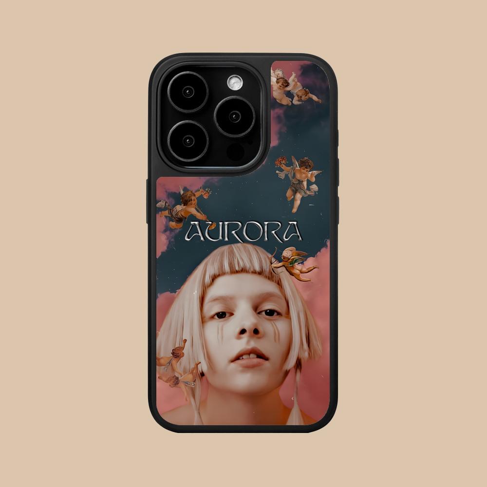 Aurora Aksnes Matte Surface Mobile Phone Case for iPhone 17 16 15 14 13 12 11 Air Pro Max Plus Colorful Cover