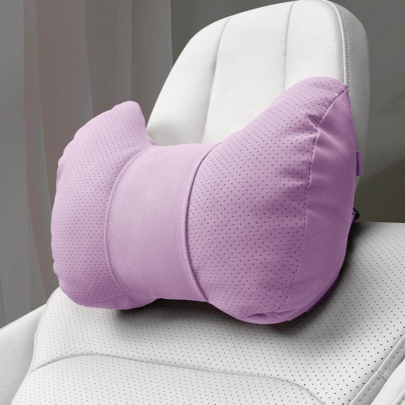 Car Headrest & Lumbar Support Pillow Set - 5-Piece Neck & Back Cushion for New Vehicles