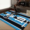 Gre-mio Football Badge Printed Office Carpet Chair Cushion  Entryway Rug, Rugs for Living Room, Bedroom Christmas gifts
