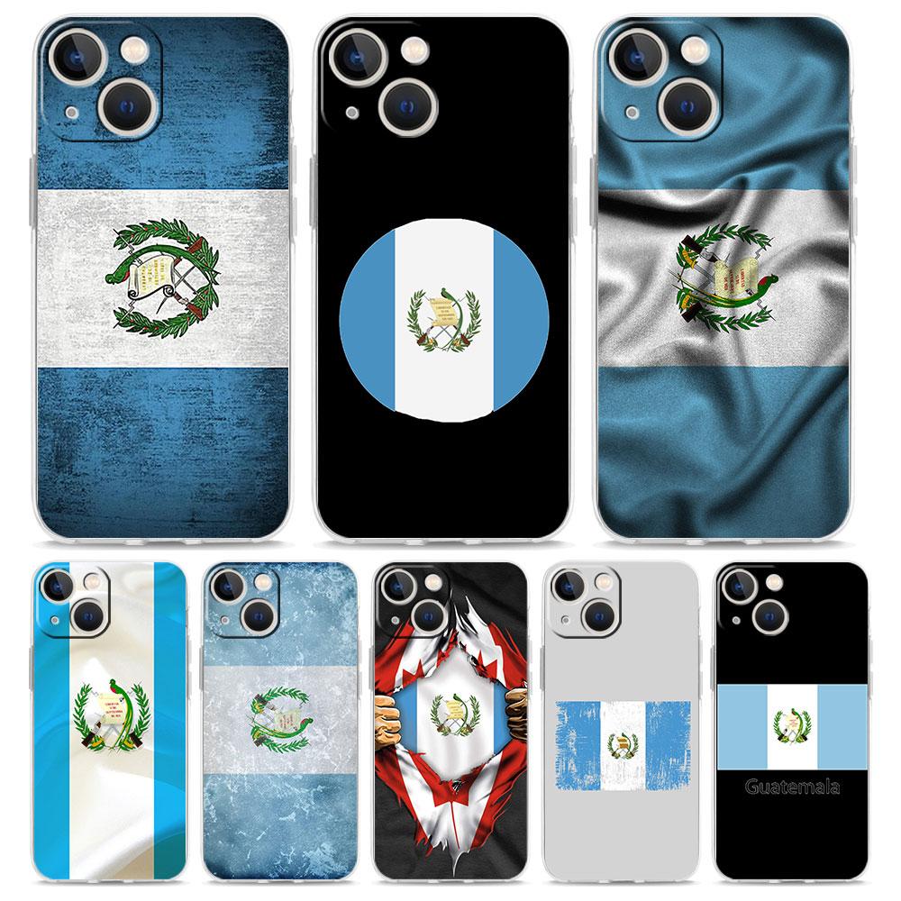 Чехол для телефона iPhone 17 Air Cases iPhone 16 15 12 13 14 Pro Max SE 7 8 Plus iPhone11 Прозрачный Мягкий Чехол Флаг Гватемалы