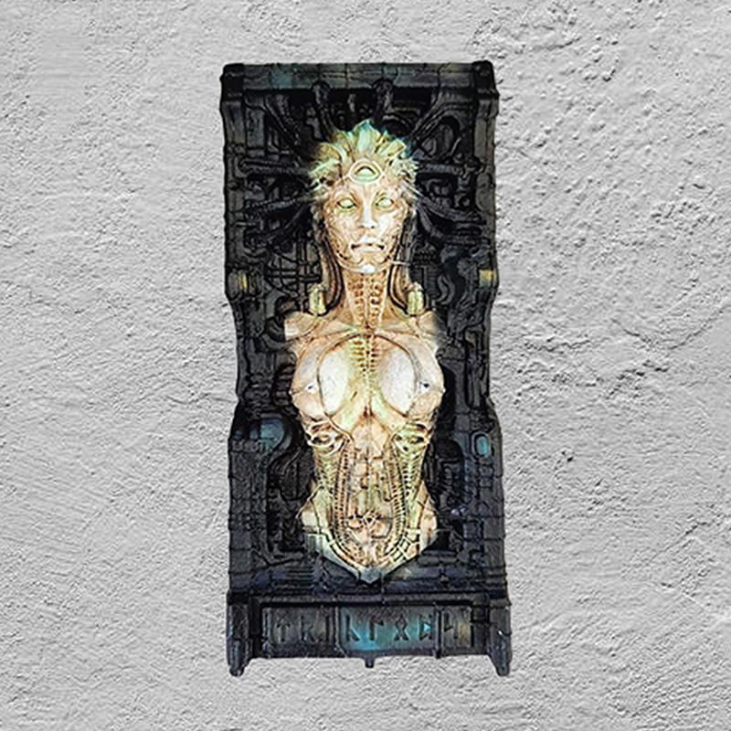 Alien Queen Sculpture Wall Sculpture Statue Halloween Decor Art Crafts Collection Wall Art Decor Wall Ornament For Club Office
