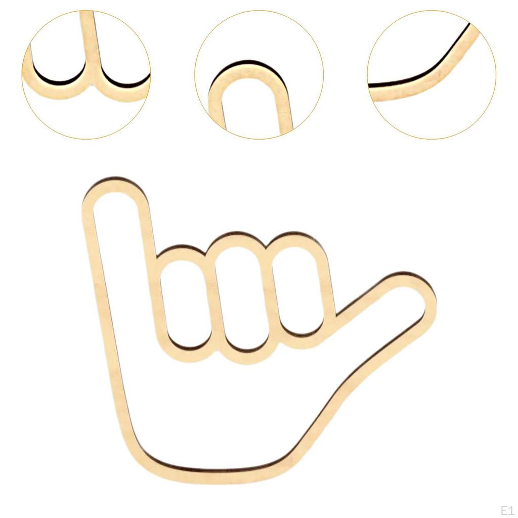 Surfer Hand Sign Wall Decor, Wood Painting Carving Sticker, Surf for Living Room, Kids’S