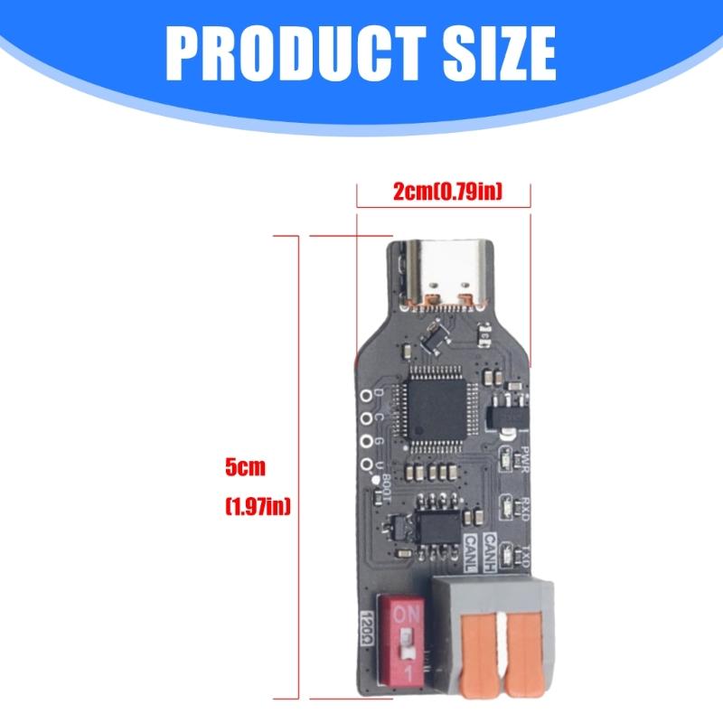 USB CAN Intefaced Converter Adapter CANABLE Transceiver Debugger Fast Speed Data Transfer PCAN Compatibility