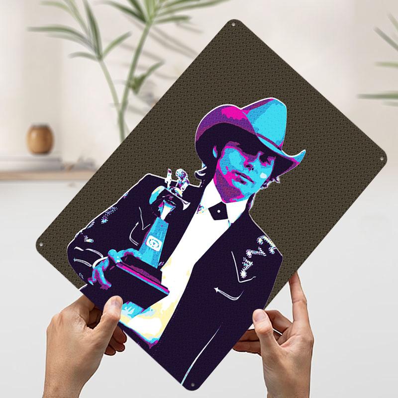 Country Music Star Award Tinplate Poster Customized Wall Art Vintage Retro Metal Signs for Aesthetic Decoration Room Coffee Bar