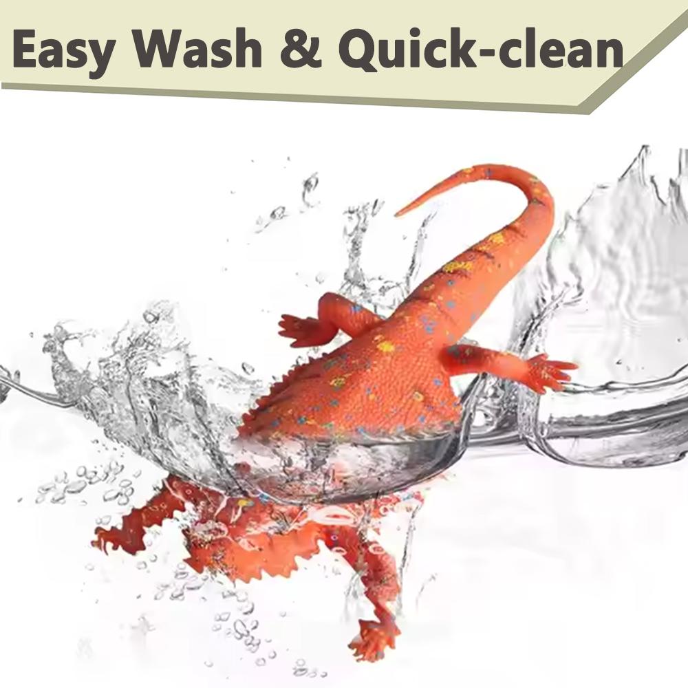 Реалистичная ящерица из ТПР, Высококачественная, Мягкая, Прочная, Моющаяся, Ультра-детализированный дизайн, Подарок на день рождения, Рождество и в школу