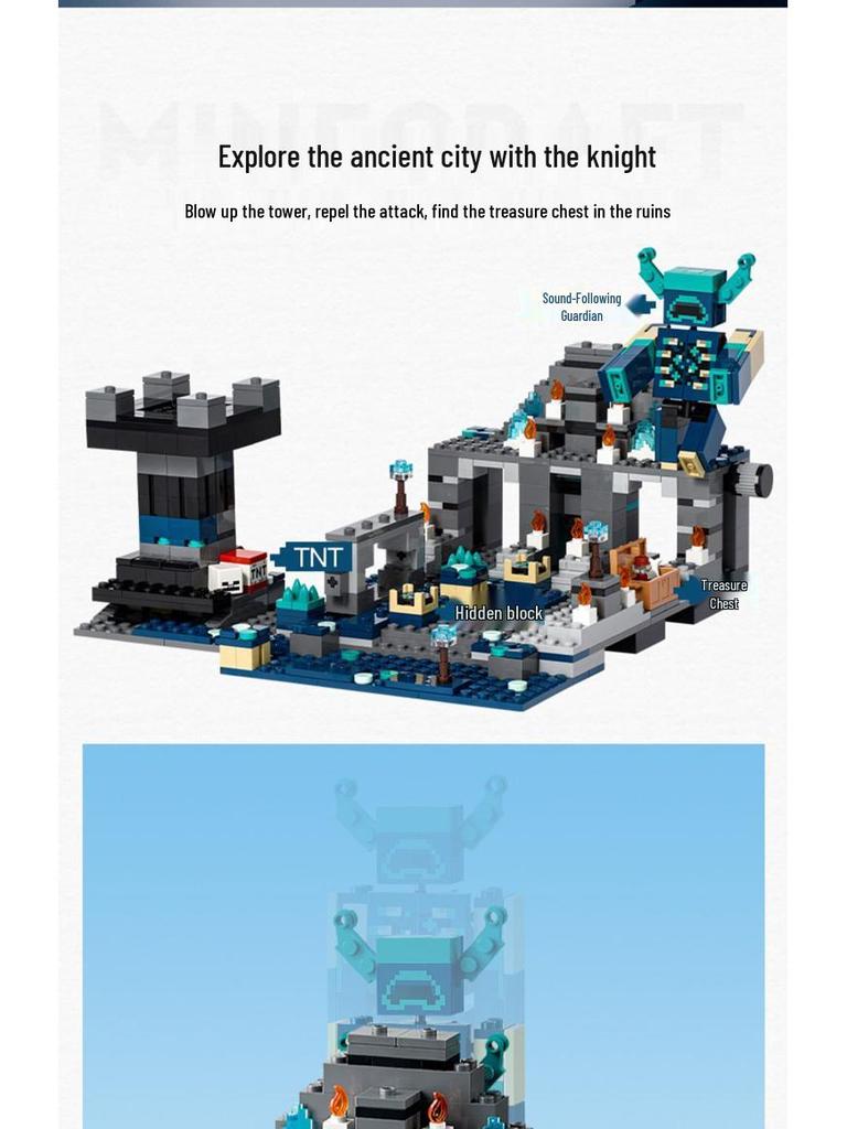Compatible Lego Bricks: Minecraft Cave, War Village Puzzle for Boys, Birthday Gift