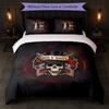 Guns N’ Roses Print 3Pcs Bedding Set Duvet Cover With Two Pillowcases Soft Bed Linen For Household Bedroom