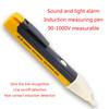 Non-Contact Voltage Tester Pen AC90V-1000V LED Flashlight Buzzer Alarm for Live/Null Wire Judgment