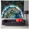 Mandala Tapestry Psychedelic Colorful Art Background Cloth Home Decor Wall Tapestry Hand Wash Printed Wall Hanging