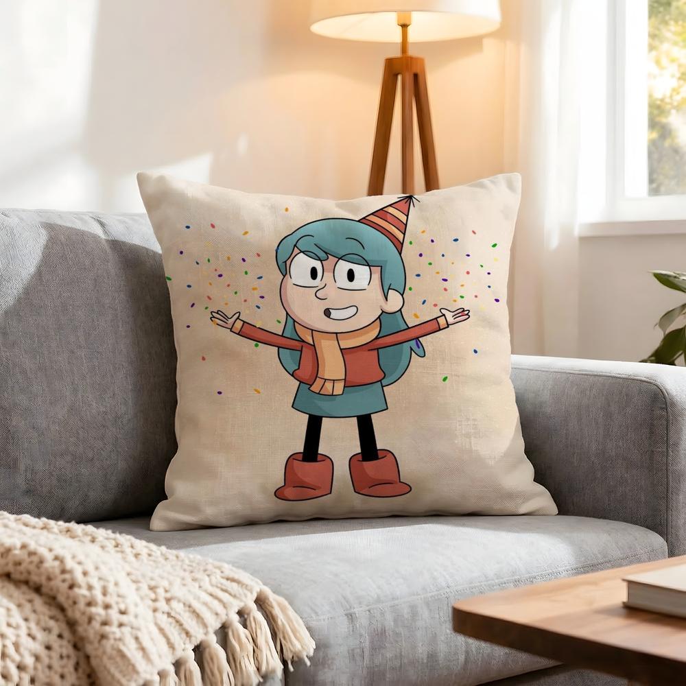 Cartoon Hilda Cushion Cover Pcs Decorative Covers Soft Cushion Case for Sofa Couch Decor x x Pillowcases
