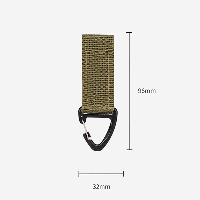 Nylon Webbing Carabiner Gloves Hook Outdoor Tactical Glove Climbing Rope Anti-lost Camping Hanging Buckle Tool