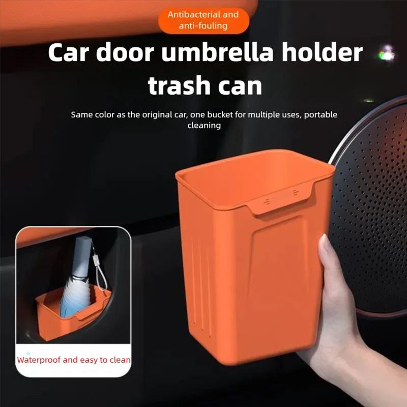 For Lixiang LI L6 L7 L8 L9 Car Storage Box Waterproof Door Trash Can Umbrella  Storage Organizer Silicone Interior Accessories