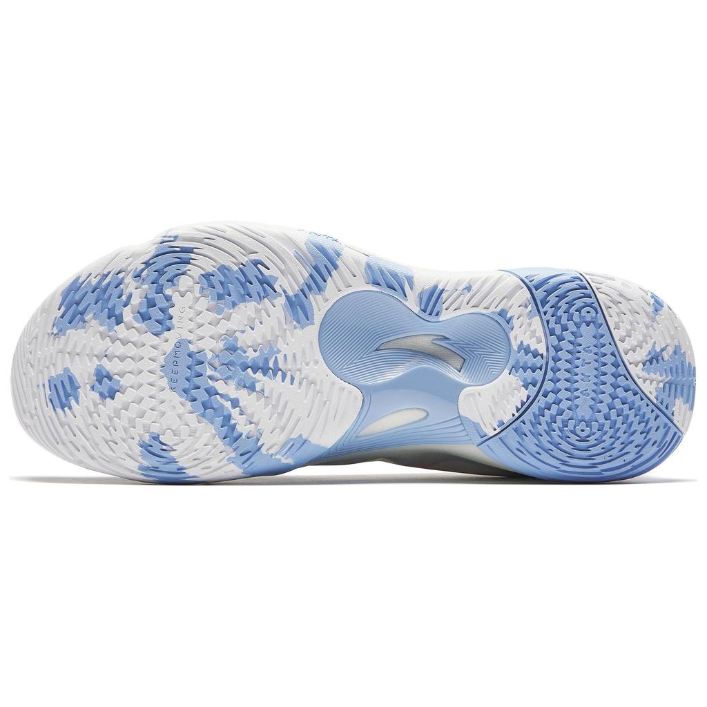 Anta Bubble Bounce 2 Shock Absorbing Durable Low Top Basketball Shoes Men Sneaker White Blue Yellow 912421608Q-4