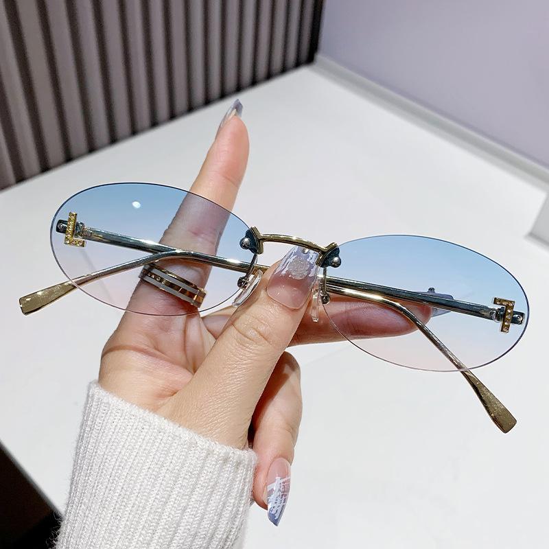 Безрамные овальные солнцезащитные очки премиум-класса с индивидуальным дизайном, Same Sunglasses Sunglasses