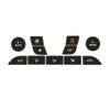 Для Ford Focus 1999-2005 кондиционер AC климат-контроль изношенная отслаивающаяся кнопка ремонт наклейки наклейки ПВХ автомобильные аксессуары