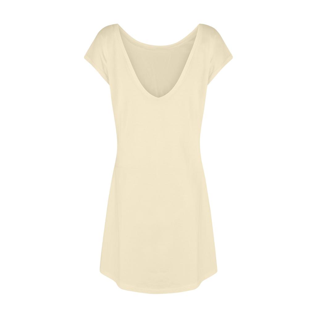 Женское летнее повседневное платье-футболка с открытой спиной и короткими рукавами, вечерние платья с круглым вырезом