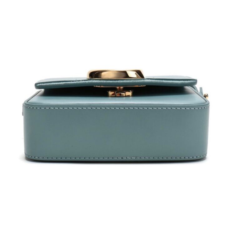 Chloé Mini Handbag With Gold Hardware In Light Blue Women Handbags CHC19US193A3744L